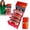 Red, variant on Gnoradne Christmas Surprise Party Red Envelope Money Box with 10 Slots,Surprise Watercolor Foldable Cash Gift Card Booklet,Xmas Money Gift Cards Envelope for Cash Gift Holders,Xmas Party Supplies