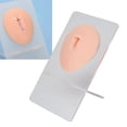 thumbnail image 1 of Modèle de Nombril en Silicone Souple pour Perçage, Présentoir à Bijoux, Réutilisable, Facile à Utiliser, avec Support, 1 of 7