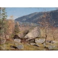 thumbnail image 2 of Amaldus Nielsen 24x19 Gold Ornate Framed and Double Matted Museum Art Print Titled - Autumn Day. Bjelland, Mandal (1862), 2 of 4