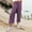 Purple, variant on Baqcunre Trousers Pants for Women High Waist Pockets Elastic Waist Solid Loose Pants Casual Long Trousers Womens Fashion Women's Pants Womens Pants Womens Clothes Coffee L