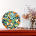 thumbnail image 2 of GZHJMY Valentine's Day Heart Wall Clock, Silent Non Ticking Battery Operated Round PVC Clock for Kitchen Office School Home Decorative, 2 of 7
