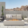 thumbnail image 2 of Real Flame Aegean 70" Rectangle Steel Propane or Natural Gas Fire Pit Table in Light Sand, 2 of 11