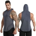 thumbnail image 2 of Fjuchai Men's Tank Top Hoodies Sleeveless Athletic Shirts Sports Vest Athletic Shirt Quick Drying Basketball Undershirt S-3XL, 2 of 8
