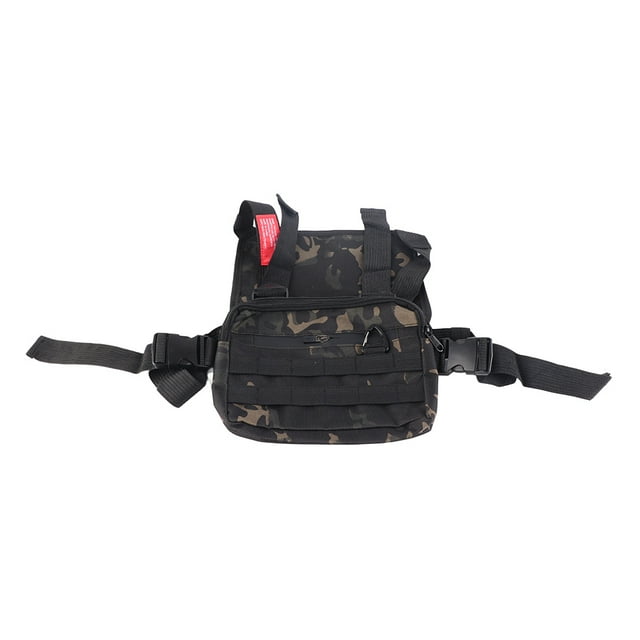 Bolsa pequeña para el pecho con correa para exteriores, para hombre y mujer, deportiva, con bolsillo