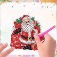 thumbnail image 3 of Imán para Nevera Con Arte Diamante 6 Uds. Mapache Navideño, 3 of 9