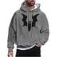 thumbnail image 2 of Sudadera con capucha de Halloween para hombre, informal, de moda, con cuello redondo, estampado, manga larga, blusa de poliéster, 2 of 5