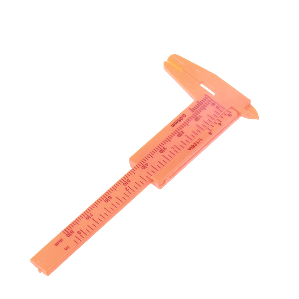 80mm Economical Plastic Slide Caliper Vernier Measuring Gauge Ruler Tool NEW 