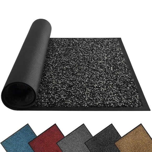 Mibao Front Door Mat, Dirt Trapper Welcome Mat for Outdoor Indoor, Non-Slip Waterproof Doormat, Dur