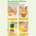 thumbnail image 4 of Xingzhi Juicer Cup Manual Press Grape Lemon Orange Watermelon Rotary Fruit Squeezer Plastic Maker Portable Kitchen Processor Green Pink, 4 of 6