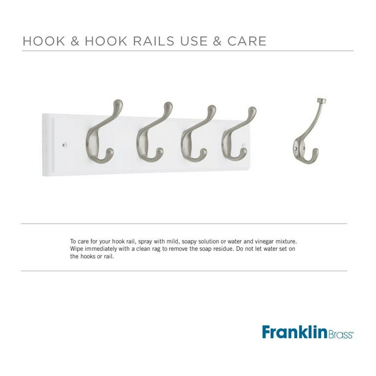 Franklin Brass Bathroom Wall Mount Decorative Metal Single Prong