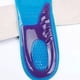 thumbnail image 5 of Plantillas deportivas de 2 uds., plantillas deportivas de absorción de impacto de alta elasticidad engrosadas de silicona TPE azul M, 5 of 10