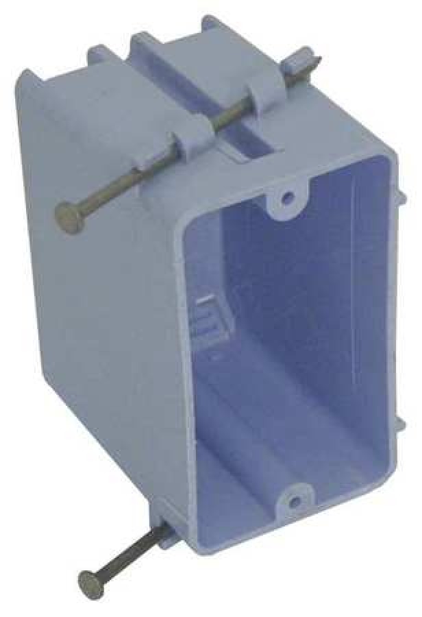 CANTEX EZ20SNR Electrical Box,1 Gang,20 cu. in.,PVC