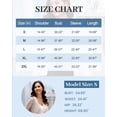 thumbnail image 2 of Women's Cardigans Sweaters,Cropped Shrug Bolero,Striped Textured V Neck Long Sleeve Button Winter Sweater Top, 2 of 8