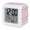 Red, Crimson, Burgundy, Rosewood, variant on Vintage Brown Digital Alarm Clock for Bedrooms, Smart LED Alarm Clock with 7 Color Changing Night Light, Geometric Abstract Art Love Heart Silent Wake Up Clocks for Sleep Study Cooking 3.2"x3.2"