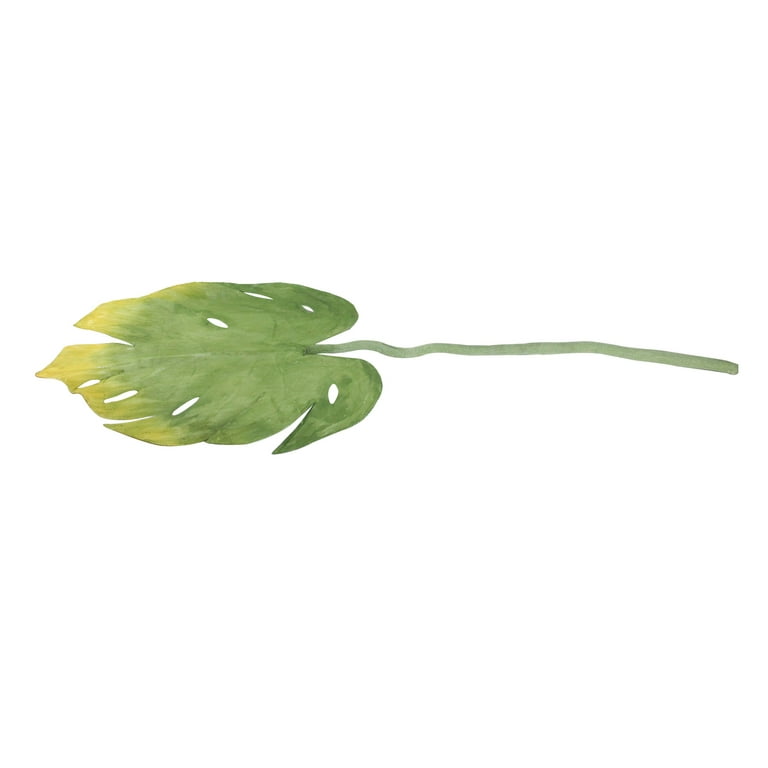 Northlight 26.5 inch Yellow and Green Artificial Split-Leaf Philodendron Spray