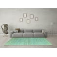 thumbnail image 3 of Ahgly Company Machine Washable Indoor Rectangle Oriental Light Blue Modern Area Rugs, 8' x 10', 3 of 4