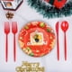 thumbnail image 5 of Decoraciones de Fiesta de Navidad Decoraciones de Fiesta de Navidad, Placas Desechables, Placas de Papá Noel de Dibujos Animados, Juegos de Tazas de Papel, Utensilios de Fiesta Placas de Papel de Navi, 5 of 7