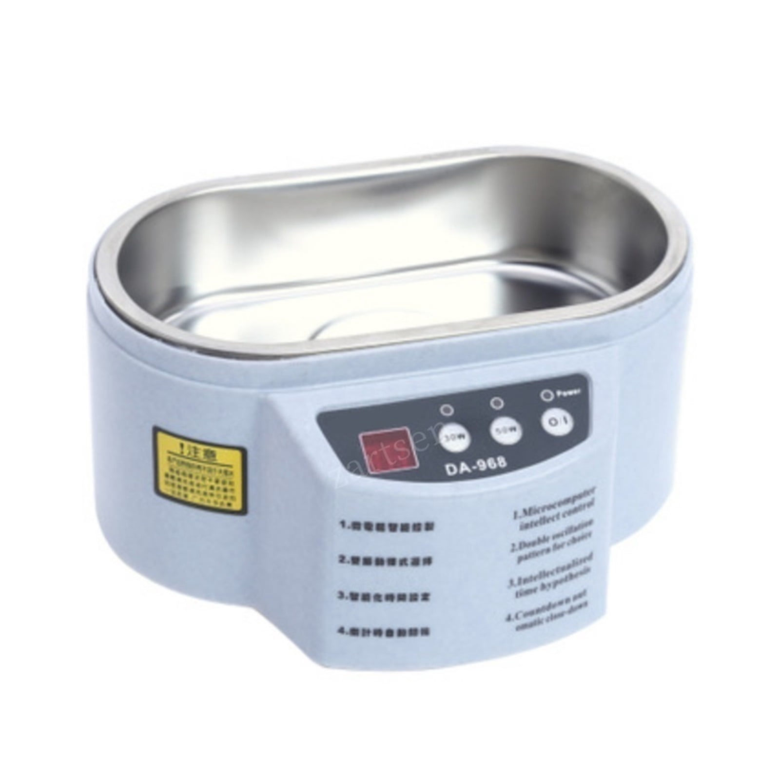 30/50W Digital Ultrasonic Cleaner Tub Dual Frequency Vibration Jewelry Parts Glasses Circuit Board Portable Watch Washer Machine