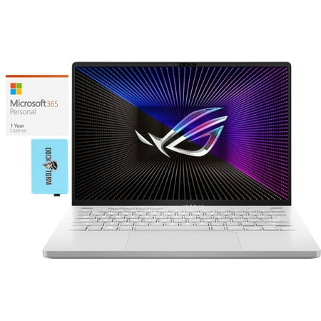 ASUS Zephyrus G14 Gaming/Entertainment Laptop (AMD Ryzen 9 7940HS 8-Core, 14.0in 165 Hz Wide QXGA (2560x1600), GeForce RTX 4060, Win 11 Pro) with Microsoft 365 Personal , Dockztorm Hub