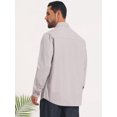 thumbnail image 3 of DARING DIVA Men's Casual Workwear Long Sleeve Button Down Hiking Shirts M Beige, 3 of 7