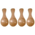 thumbnail image 1 of 4 Pcs Mini Milk Powder Spoons Small Portable Wooden Spoons Children Ice Cream Spoons Lightweight Sugar Spoons Cooking Tools Kitchen Gadgets (Primary Color), 1 of 9