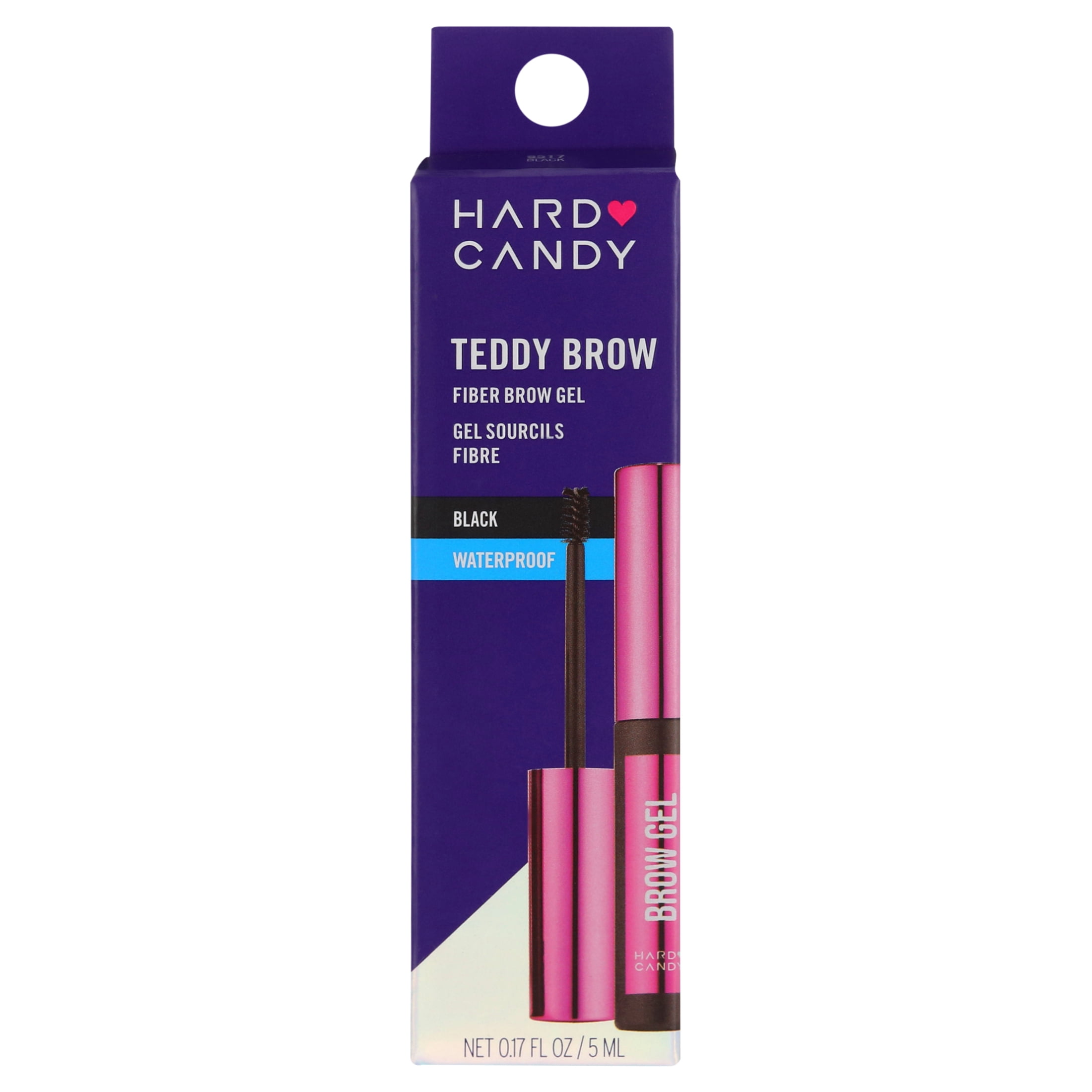 (2 pack) Hard Candy, Teddy Brow Gel, Waterproof, Black
