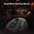 thumbnail image 2 of Redragon M910-KS RANGER LITE RGB 2.4G Wireless/Wired Double Modes Gaming Mouse 8000 DPI with Rapid Fire Buttons, 2 of 12