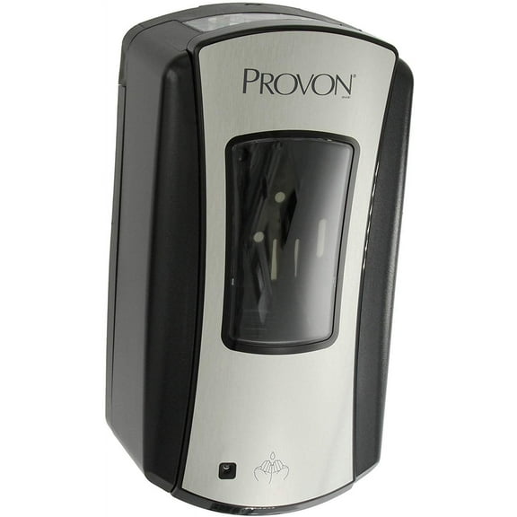 Provon LTX12 Soap Dispenser Brushed Chrome Black Plastic Motion Activated 1200 mL Wall Mount 1 Each