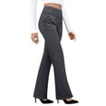 thumbnail image 2 of Outfmvch linen pants women High Waisted Wide Leg Gauze Pants Women Drawstring Elastic Waist Gauchos for Women Paper Bag Pants Women Beach Pants for Women Flowy Pants Gaucho Pants Gray L, 2 of 8