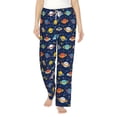 thumbnail image 2 of Lsque Planets And Stars Print Women's Pajama Pants, Lounge Pant - Comfortable Home Wear,Elastic Waistband, Stylish Design-X-Large, 2 of 9