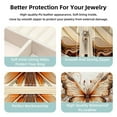 thumbnail image 3 of Butterfly Travel Portable Square Jewelry Box for Rings, Earrings, Necklaces, Bracelets - Girls and Women, 3 of 6