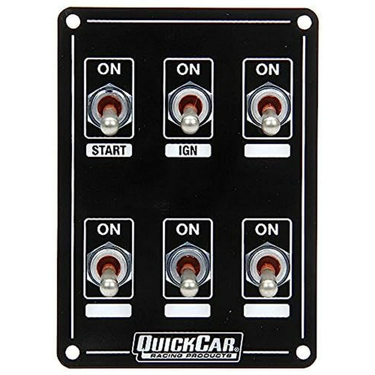 QuickCar Ignition Panel Extreme 6 Switch Single Ignition QuickCar Ignition Panel Extreme 6 Switch Single Ignition