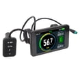 thumbnail image 1 of Electric Bike LCD Panel Screen, Mult Communication Protocols Compatible ABS Electric Bicycle LCD Display Waterproof Durable  for Bike Accessory, 1 of 7