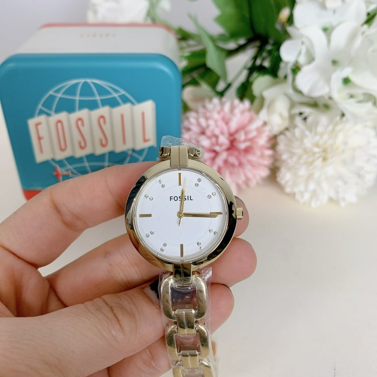 FOSSIL 腕時計 女性BQ3852 ゴールド Fossil BQ3852 Kerrigan Three-Hand Gold-Tone Stainless Steel