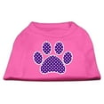thumbnail image 6 of Pet Dog  Cat Shirt Screen Printed, "Swiss Dots Purple Paw", 6 of 6
