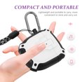 thumbnail image 3 of Estuche para auriculares con enchufe para auriculares inalámbricos, soporte para auriculares, soporte para auriculares, color blanco para PC, 3 of 6