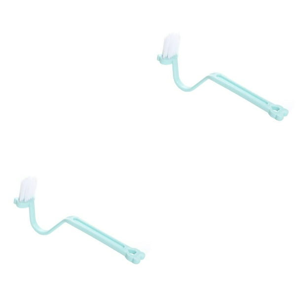 Inteprter Cepillo de limpieza en forma de S de alta con gancho, cepillos de baño de pelo suave, cepillo de limpieza para baño, herramientas de Type4 NO4 Inteprter CBP079576
