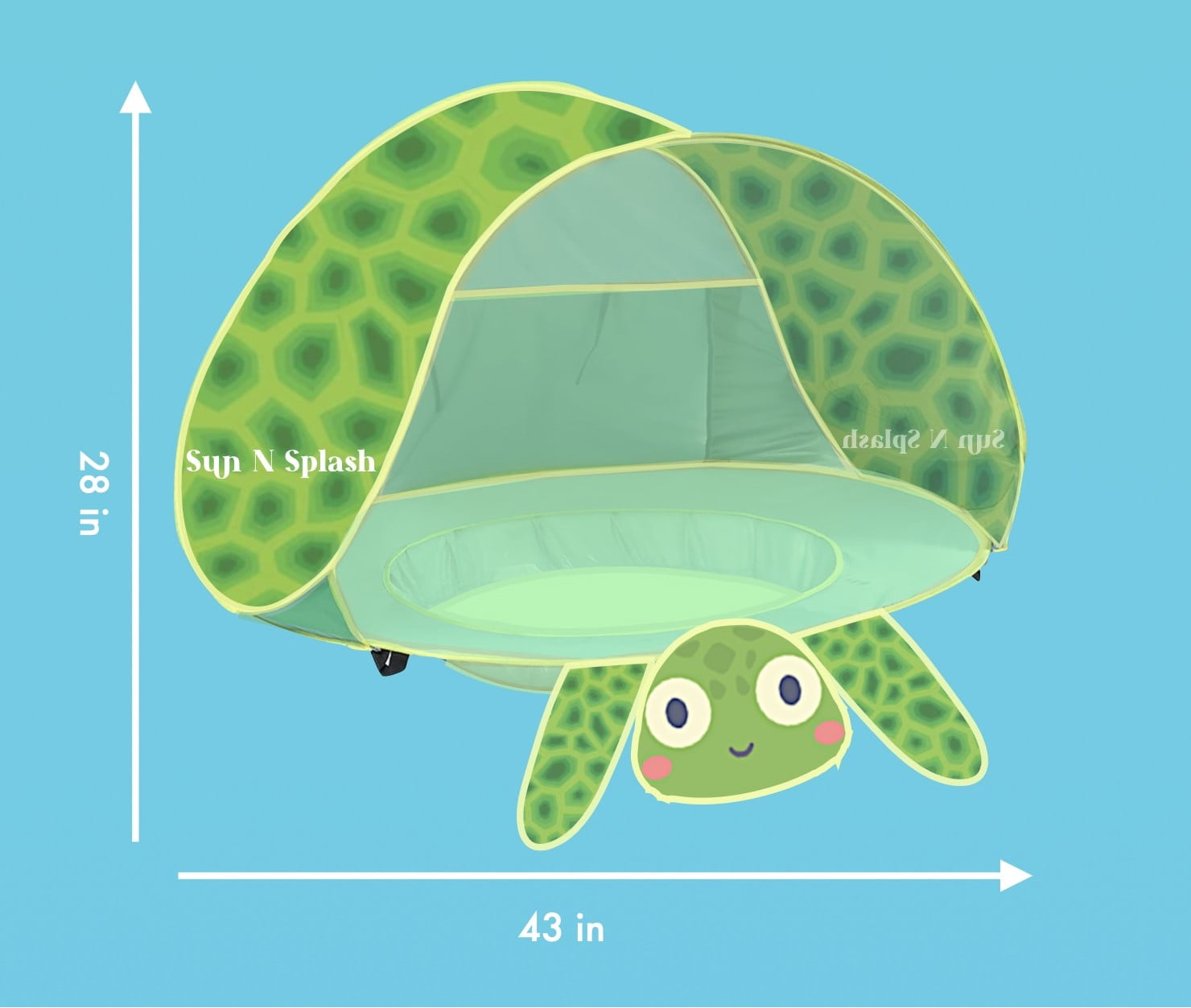 Sun N Splash Baby Tent Pool Turtle