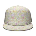 thumbnail image 2 of Floral & Butterfly Snapback - Flat Brim Streetwear Cap Unisex, 2 of 6