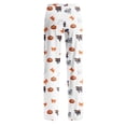 thumbnail image 5 of Bexdxz Halloween Pajama Pants Women Cute Funny Pumpkin Print Pajamas Casual Elastic Waist Pants Fall Pajamas Orange#3 XL, 5 of 9