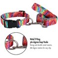 Dog Collar Pet Funny Rainbow Adjustable Collars with Cute Tie Dye Leash ...
