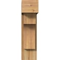 thumbnail image 2 of Ekena Millwork 8"W x 22"D x 30"H Westlake Block Rough Sawn Bracket w/ Offset Brace, Western Red Cedar, 2 of 25