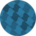 thumbnail image 1 of Ahgly Company Machine Washable Indoor Square Transitional Blueberry Blue Area Rugs, 3' Square, 1 of 7