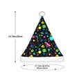 thumbnail image 3 of Haiem Geometric 1980s Styled Pattern Santa Hat Confortable Velvet Christmas Hat for Christmas Party Favors Fit for Adults and Kids, 3 of 6