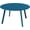 Peacock Blue, variant on 28-inch Round Steel Coffee Table, Outdoor Side Table, for Backyard Deck, Peacock Blue