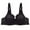 Black, variant on Green Womens Cut Bra Underwear Bralette Crop Top Female Bra Brassiere Bra Thin Cup Bra Unpadded Bra