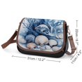thumbnail image 2 of Ocean Blue Coral Seashell Vintage Crossbody Bag For Women Medium Leather Hobo Bags Shoulder Bag Classic City Leather Satchels, 2 of 8