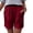 Red*Mothers Day Gift Idea, variant on Kinrui Chino Shorts for Women 5" Inseam High Waisted Casual Summer Shorts Cotton Linen Dressy Bermuda Shorts with Pockets White 2XL