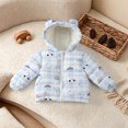 thumbnail image 2 of Enyan Baby Winter Puffer Jacket Toddler Boys Girls Bear Ears Hooded Zipper Up Outerwear Coats, 2 of 8