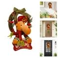 thumbnail image 2 of Corona Navideña, Guirnalda Para Árbol De Navidad, Guirnaldas De Ratán Navideñas, Coronas Para Puerta Principal, Adornos Para Colgar En El Árbol De Navidad, Corona De Papá Noel, Adorno Para Puerta Pr, 2 of 7
